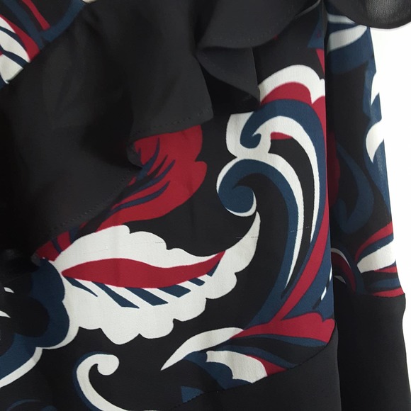 Parker Black and Red Floral Blouse - Picture 10 of 11